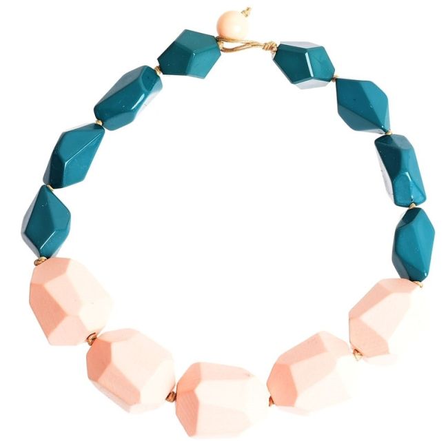 GEOMETRIC BEADS SHORT NECKLACE