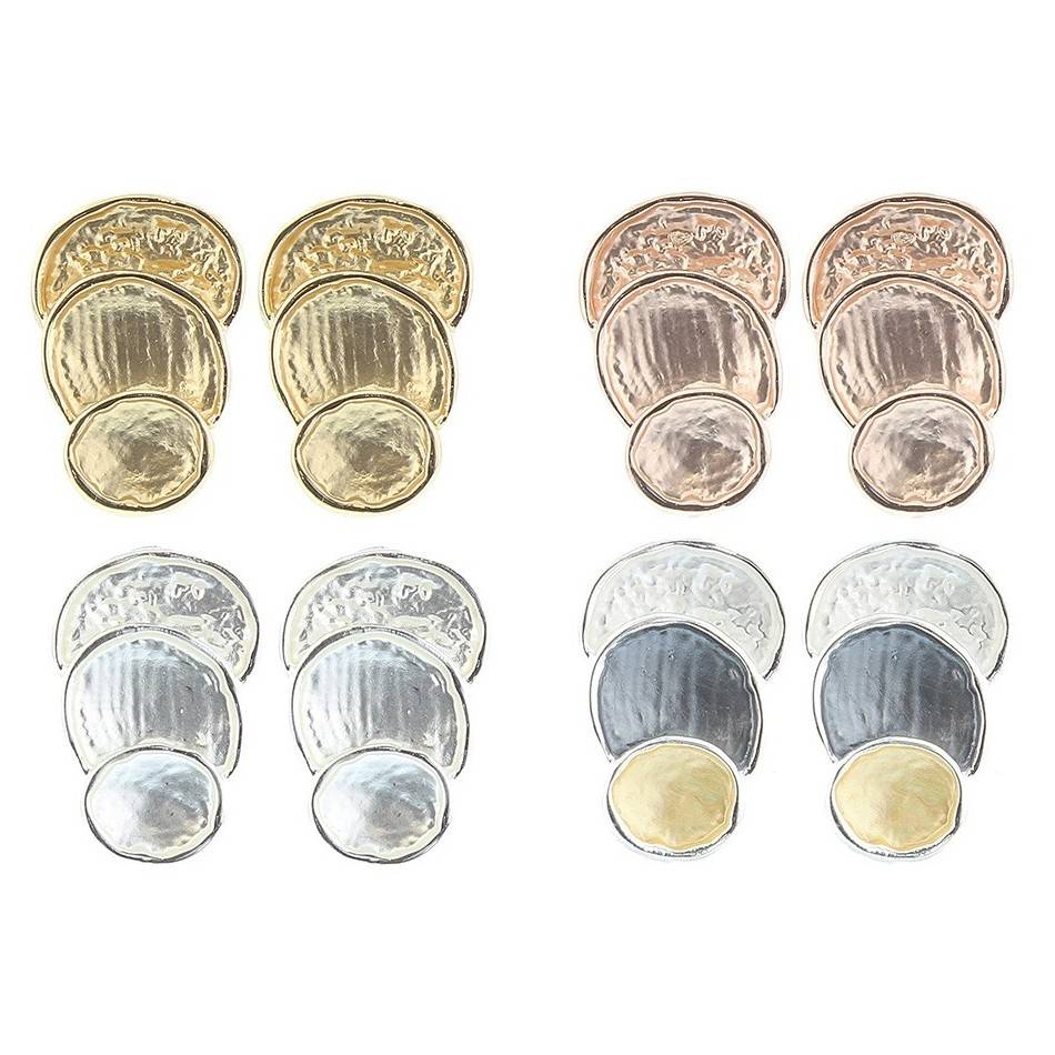 GEOMETRIC IRREGULAR PLATES EARRINGS