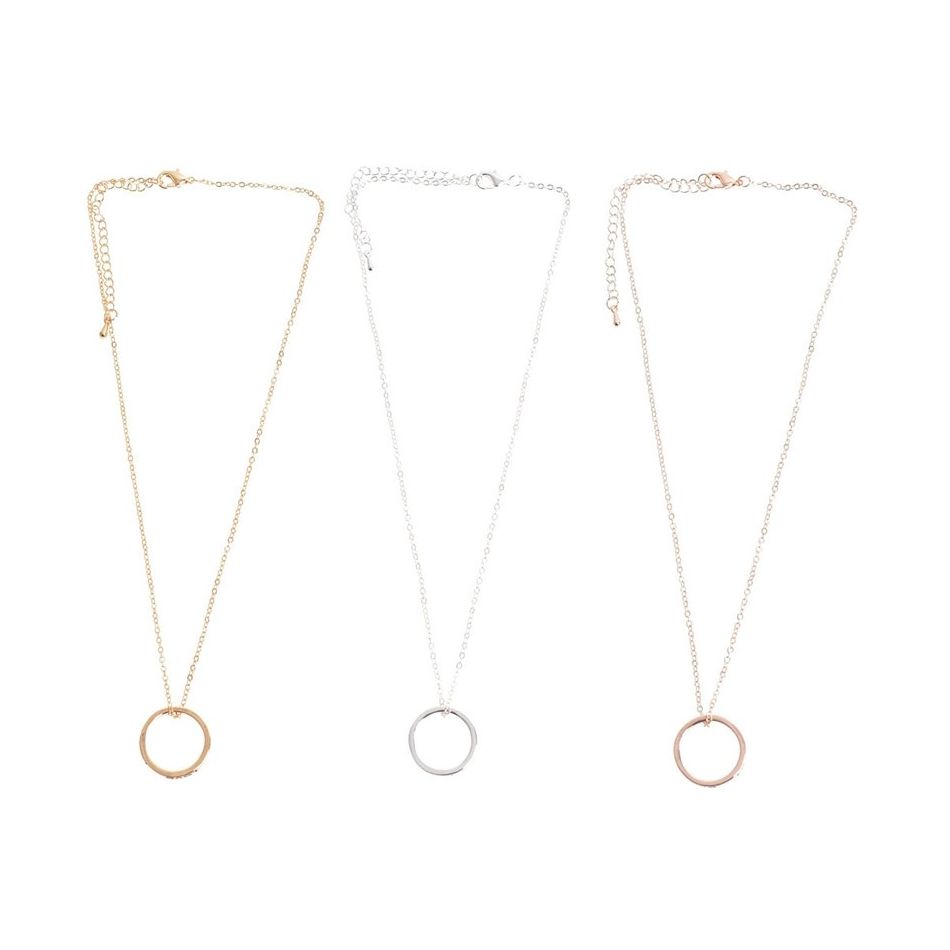 METAL RING SHORT NECKLACE