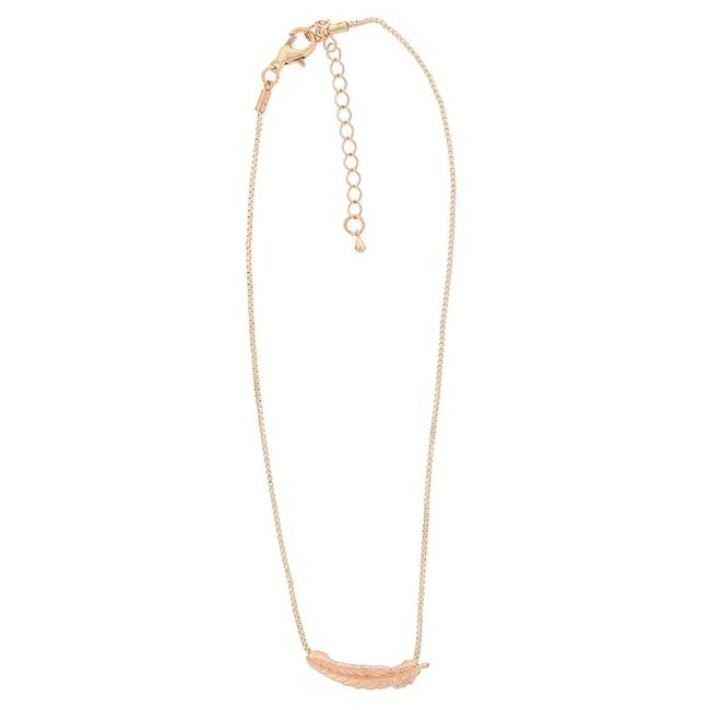 METAL LEAF SHORT NECKLACE