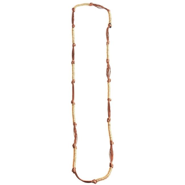 LONG NECKLACE WITH METAL RINGS
