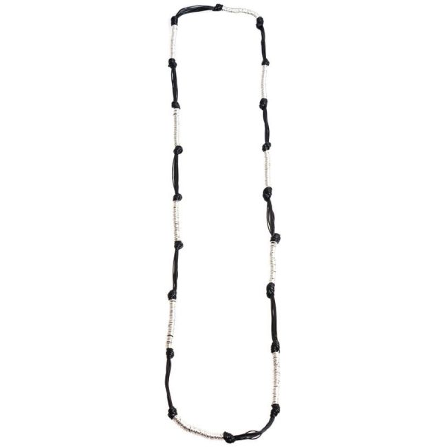 COLLAR LARGO ANILLAS METAL