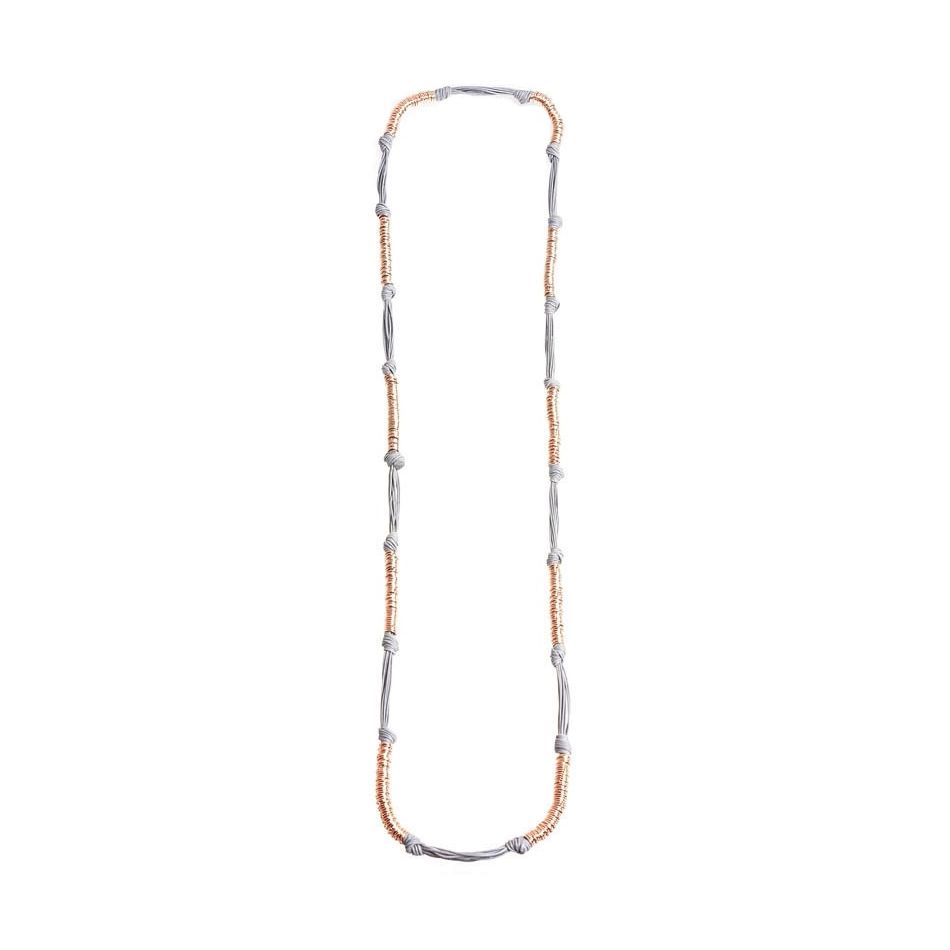 LONG NECKLACE WITH METAL RINGS