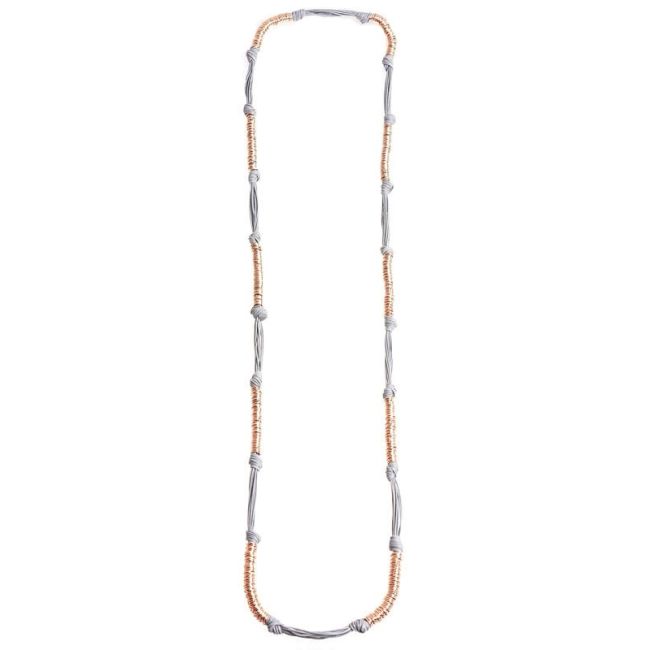 LONG NECKLACE WITH METAL RINGS