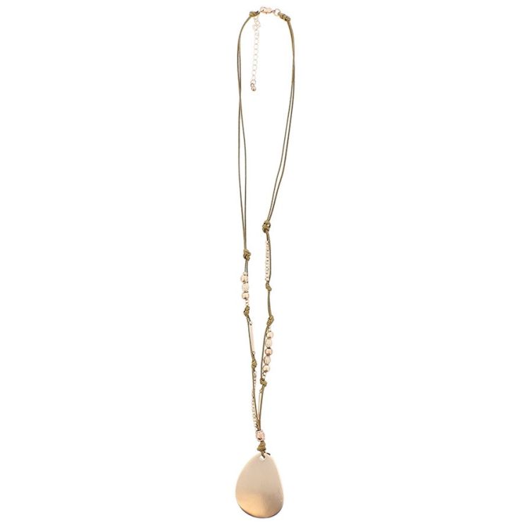 COLLAR LARGO COLGANTE METAL