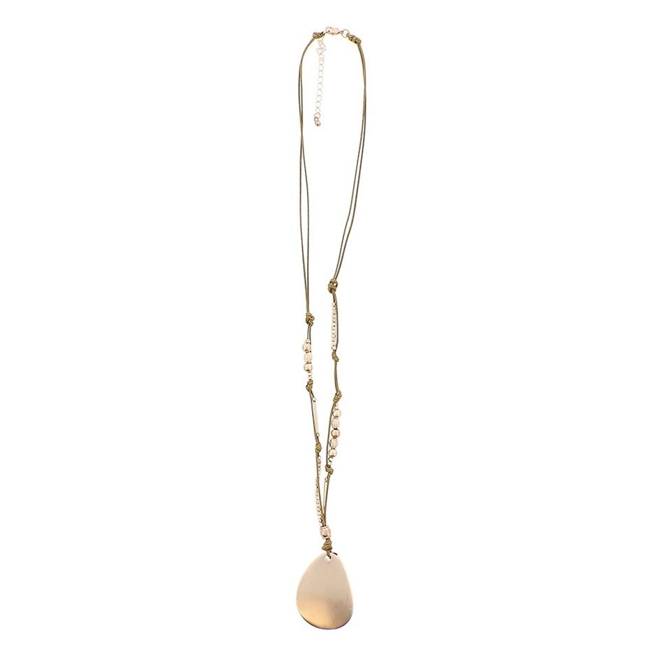 COLLAR LARGO COLGANTE METAL