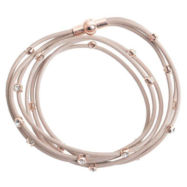 GARGANTILLA PULSERA POLIPIEL CUENTAS METAL