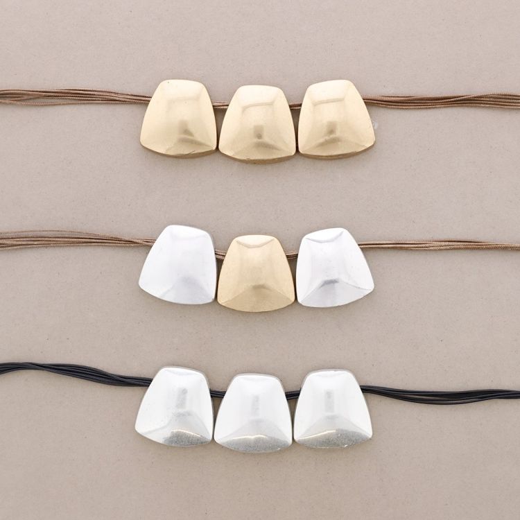 GEOMETRIC METAL SHORT NECKLACE 2