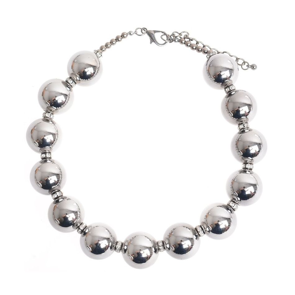 METAL BALL SHORT NECKLACE