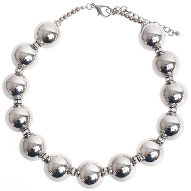 METAL BALL SHORT NECKLACE