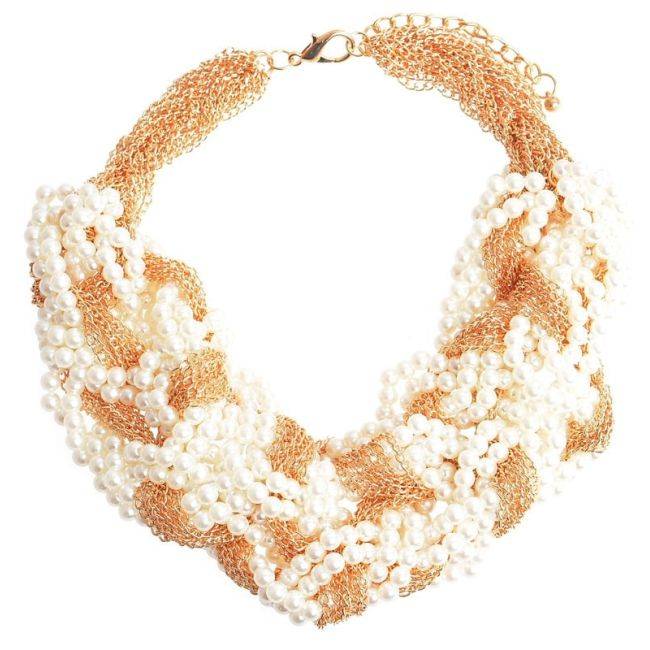 GARGANTILLA METAL PERLAS