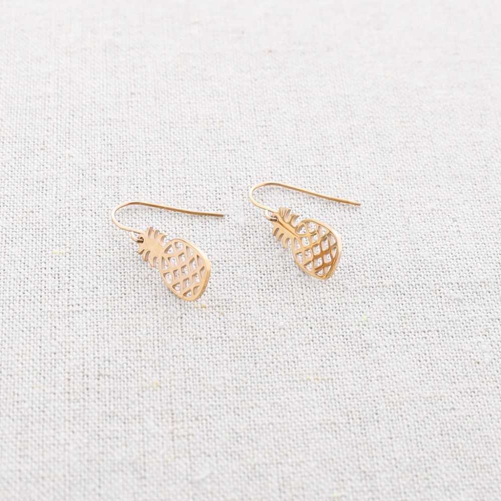 PINEAPPLE STEEL EARRINGS