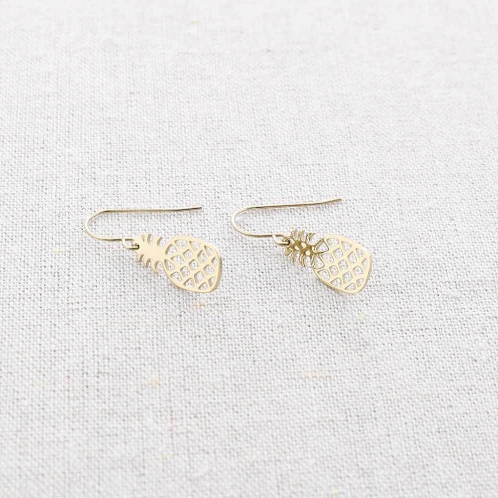 PINEAPPLE STEEL EARRINGS