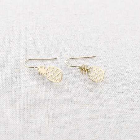 PINEAPPLE STEEL EARRINGS