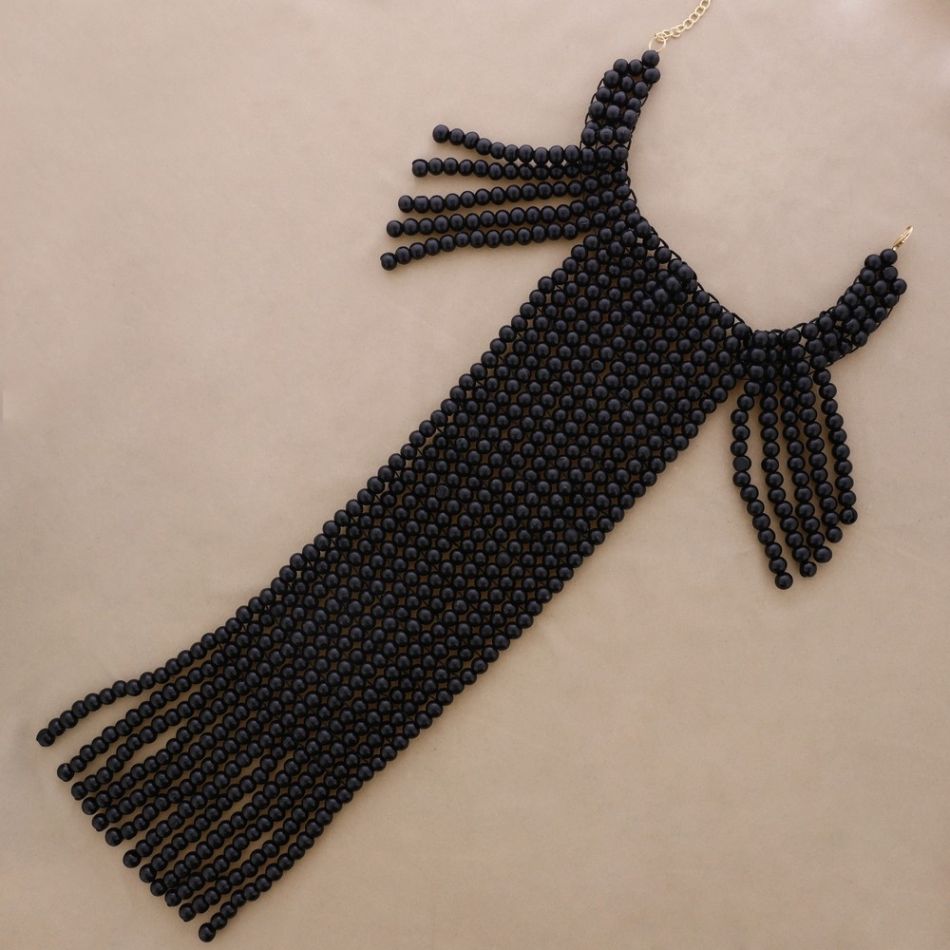 COLLAR BABERO BOLAS MADERA
