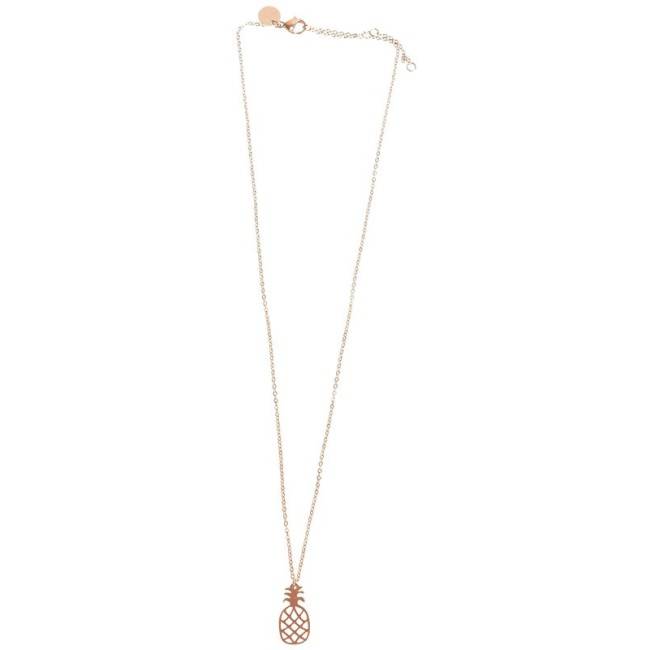 PINEAPPLE STEEL SHORT NECKLACE