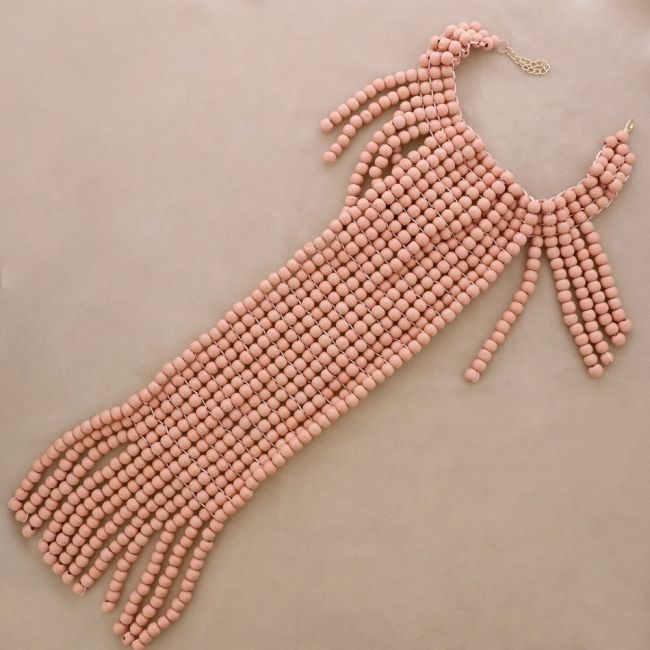 COLLAR BABERO BOLAS MADERA
