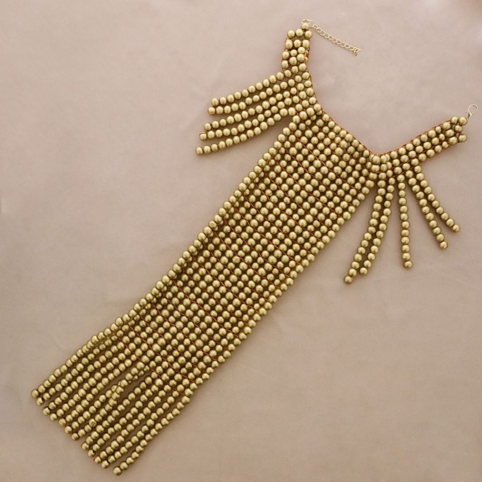 COLLAR BABERO BOLAS MADERA