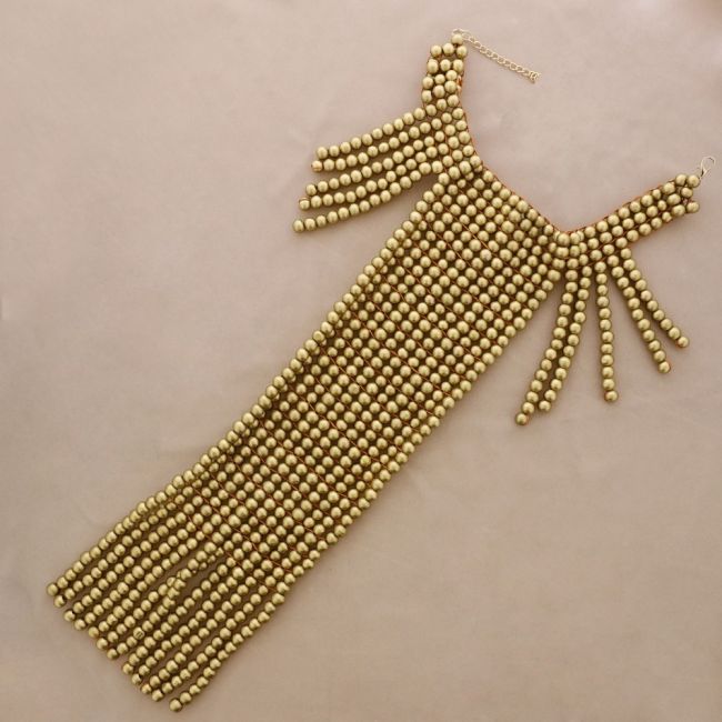 COLLAR BABERO BOLAS MADERA