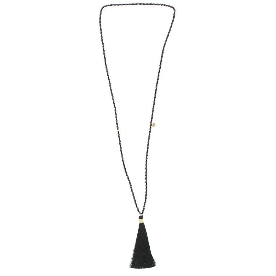COLLAR LARGO COLGANTE FLECO