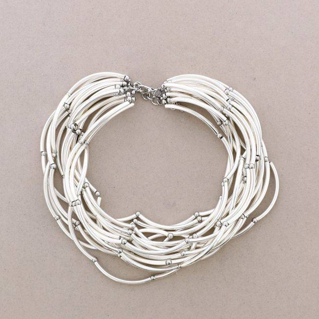 METAL BEADS SHORT NECKLACE