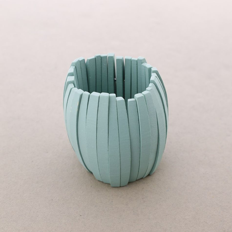 ELASTIC BRACELET WITH WOODEN BEADS
