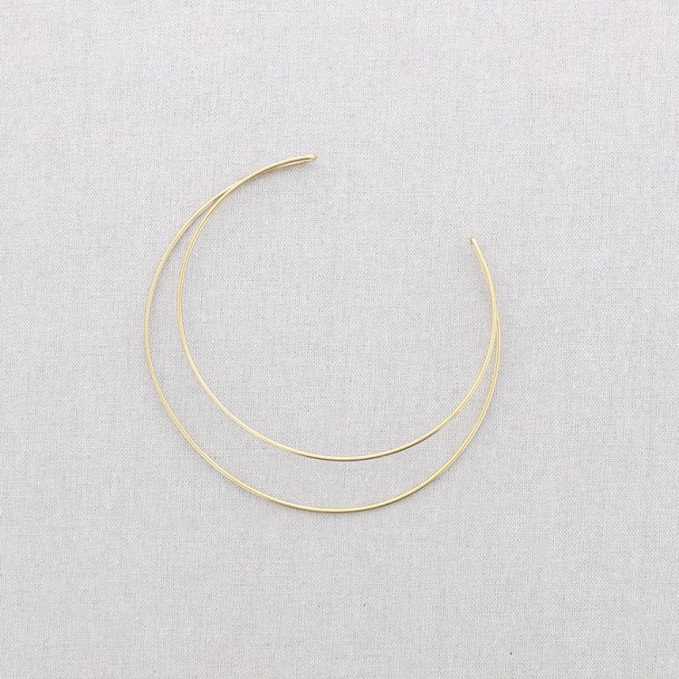 CHOKER ACERO AJUSTABLE DOBLE TIRA IRREGULAR 2