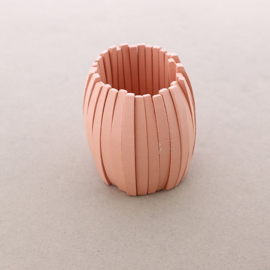 PULSERA ELÁSTICA CUENTAS MADERA