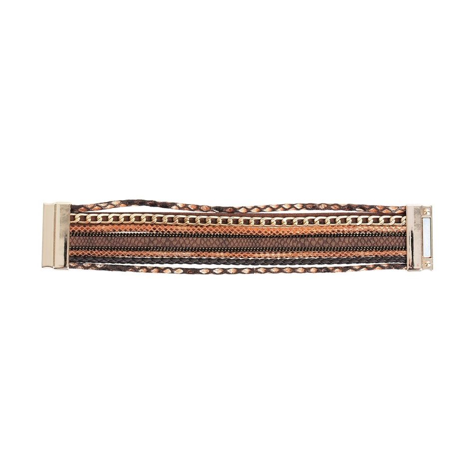STRIPS BRACELET WITH MAGNET CLOSURE