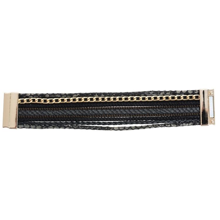 STRIPS BRACELET WITH MAGNET CLOSURE 2