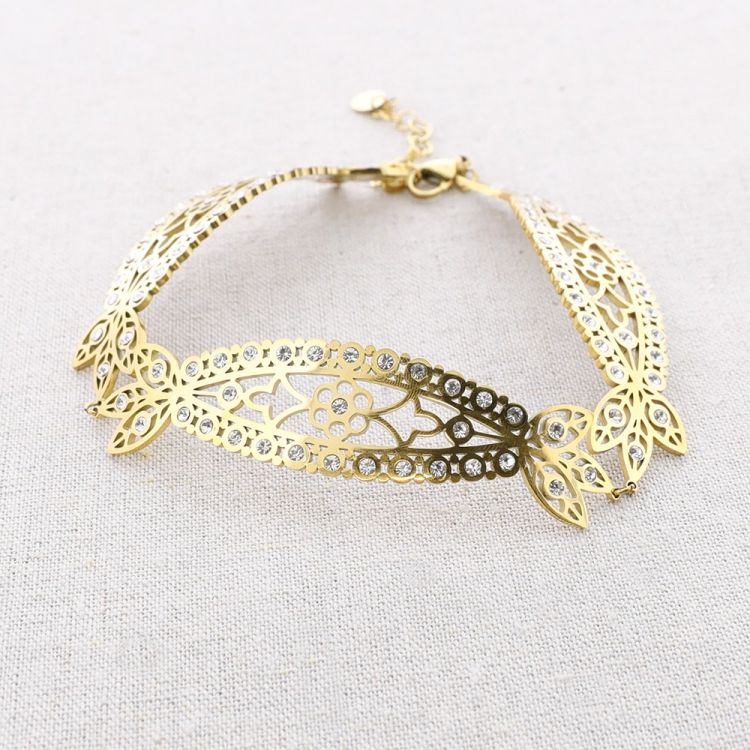 CHOKER ACERO AJUSTABLE MANTILLA