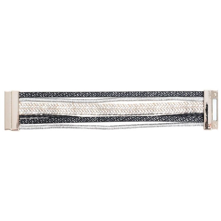 STRIPS BRACELET WITH MAGNET CLOSURE