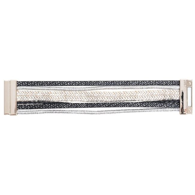 STRIPS BRACELET WITH MAGNET CLOSURE