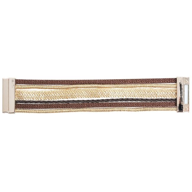 STRIPS BRACELET WITH MAGNET CLOSURE