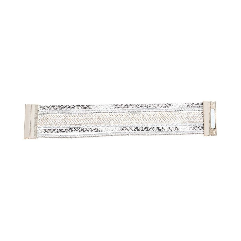 STRIPS BRACELET WITH MAGNET CLOSURE