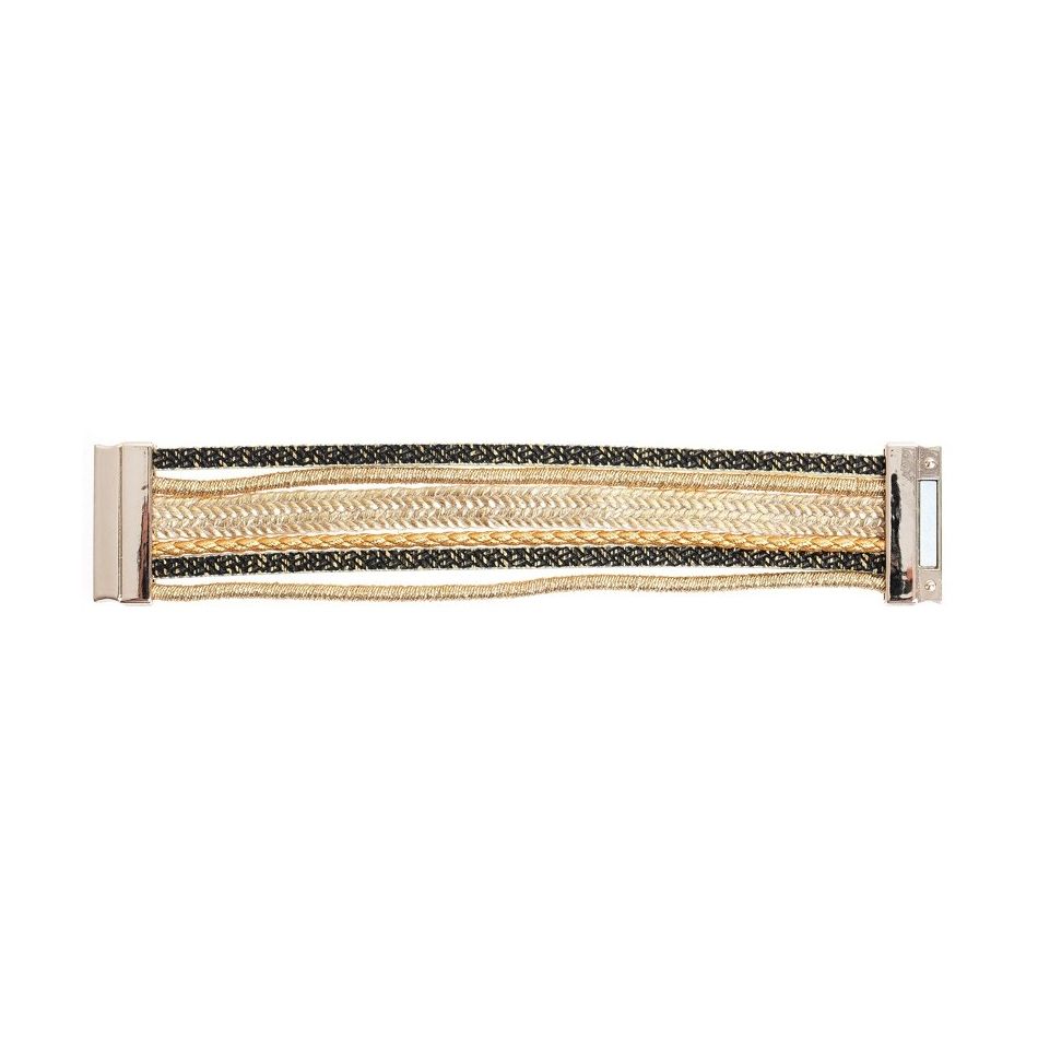 STRIPS BRACELET WITH MAGNET CLOSURE