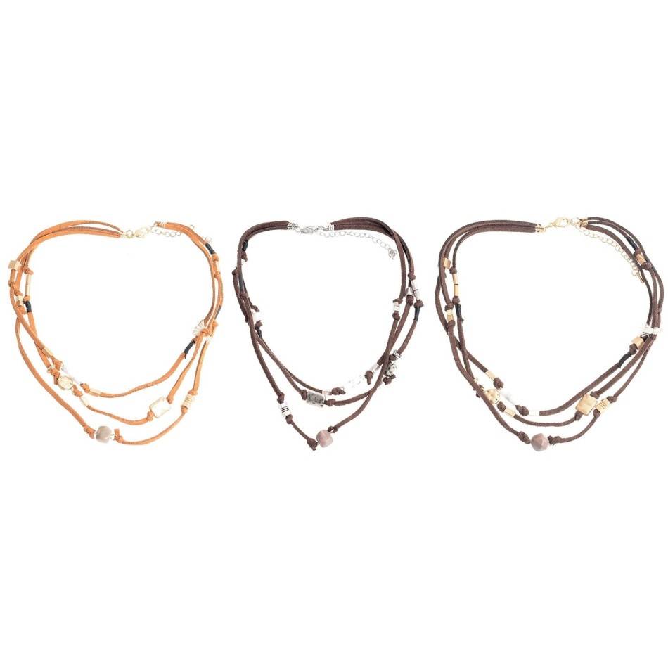 SUEDE CHOKER THREE LEVELS