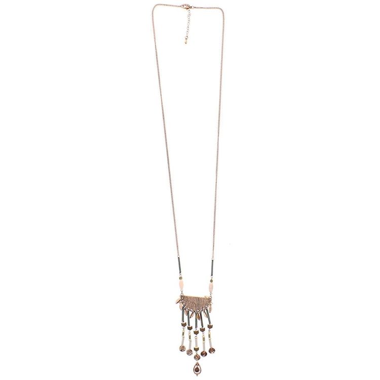 COLLAR LARGO COLGANTES CUENTAS
