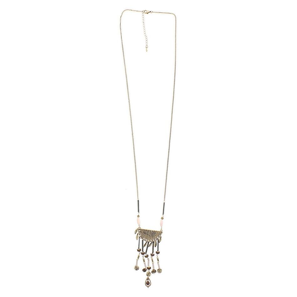 LONG NECKLACE PENDANTS BEADS