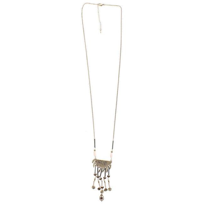 LONG NECKLACE PENDANTS BEADS