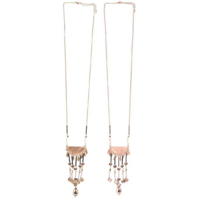 LONG NECKLACE PENDANTS BEADS