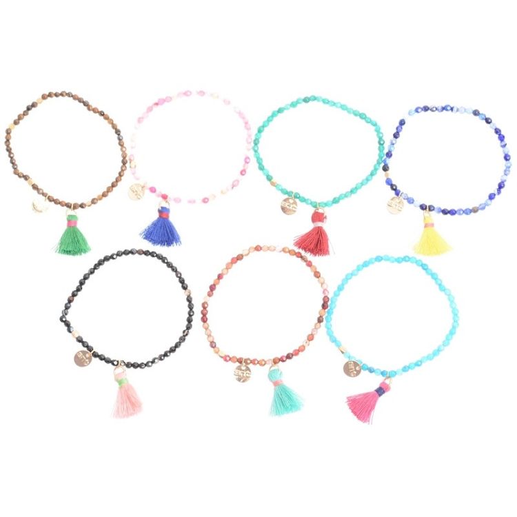 PULSERA CUENTAS PIEDRAS 2