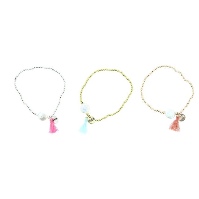 PULSERA CUENTAS PERLA CULTIVADA FLECO