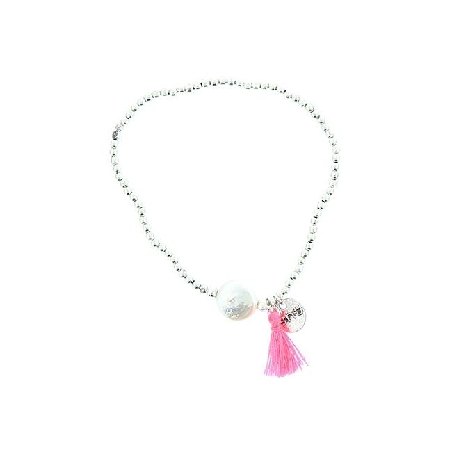 PULSERA CUENTAS PERLA CULTIVADA FLECO