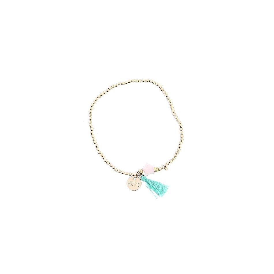 FRINGED STAR BEADS BRACELET