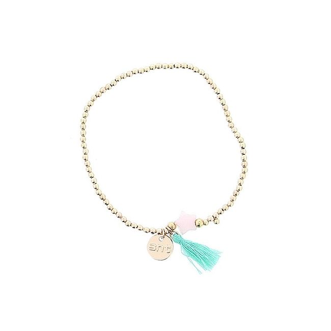 PULSERA CUENTAS ESTRELLA FLECO