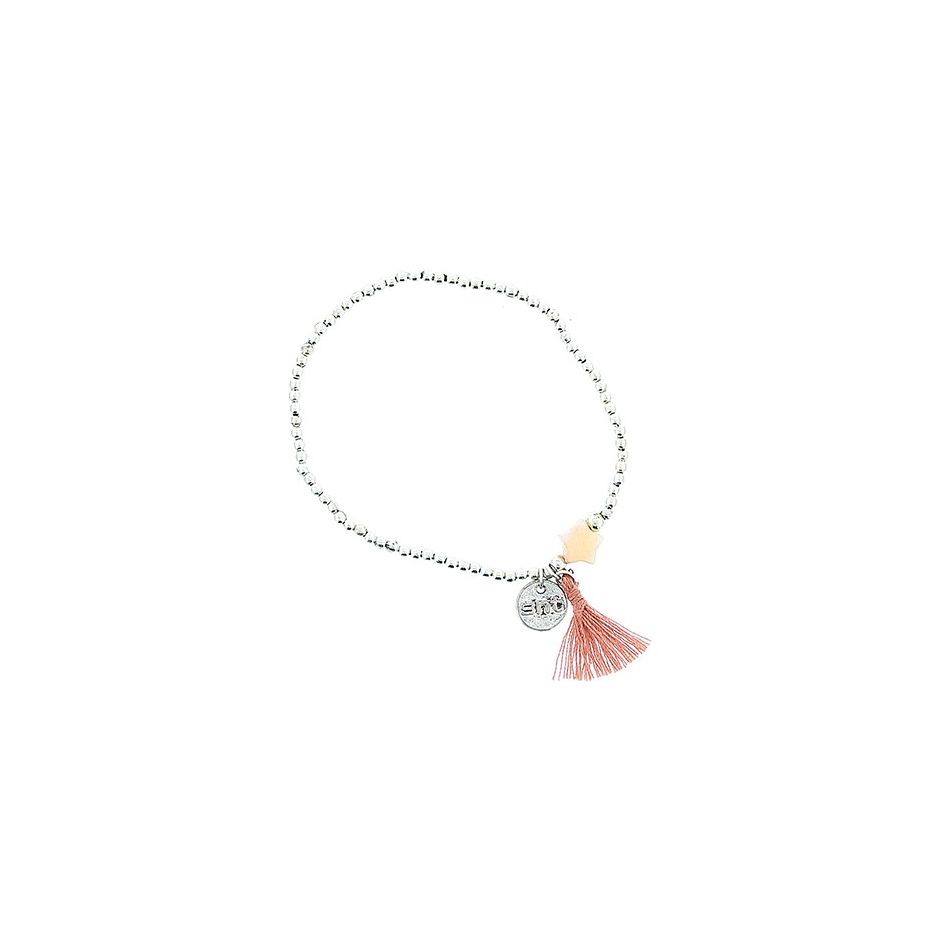 PULSERA CUENTAS ESTRELLA FLECO