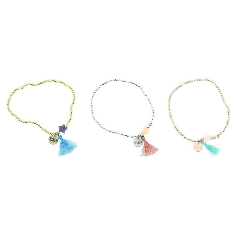 PULSERA CUENTAS ESTRELLA FLECO 2