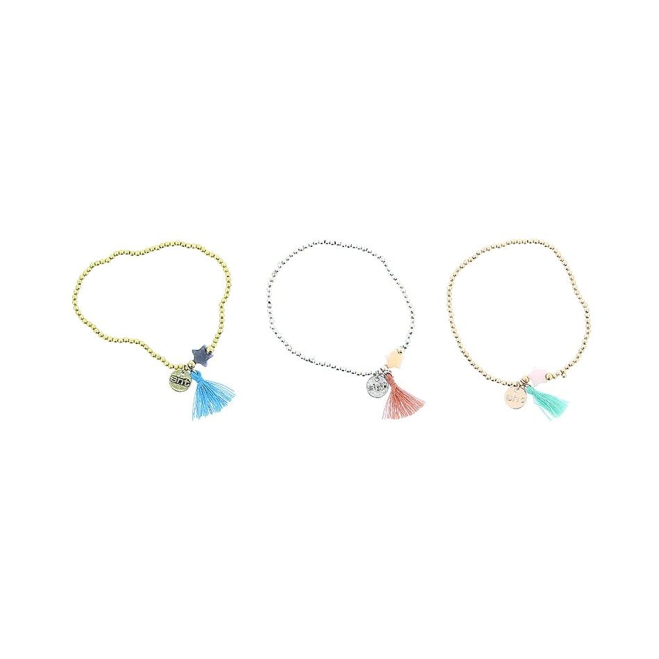 PULSERA CUENTAS ESTRELLA FLECO