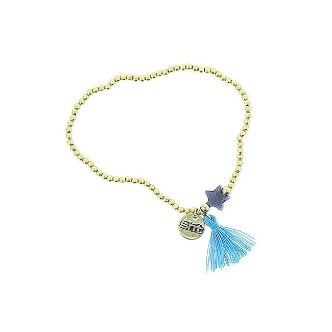 FRINGED STAR BEADS BRACELET